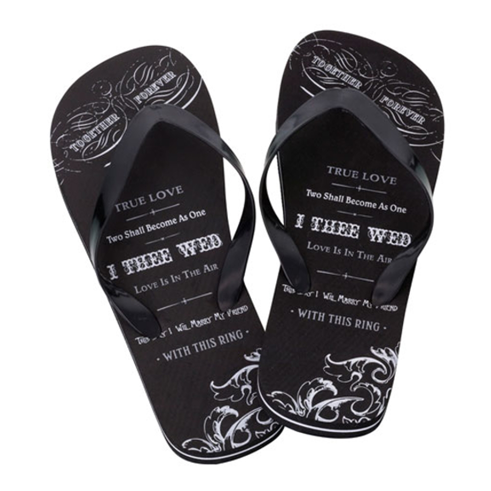 groom flip flops