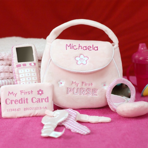 personalized girls purse