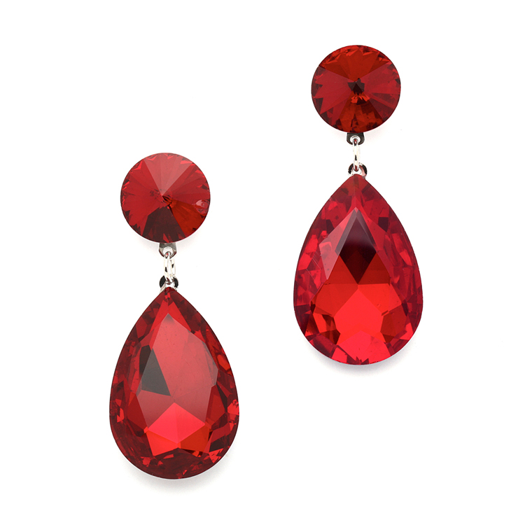 Lovisa Ruby Red Bead Teardrop Earrings | eBay