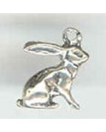Bunny Rabbit Jackrabbit Sterling Silver Charm