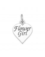 Sterling Silver Flower Girl Charm