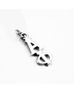 Sterling Silver Alpha Phi Lavaliere Charm