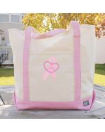 Personalized Breast Cancer Awareness Tote Bag