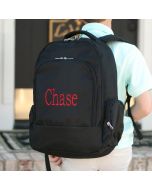 Black Personalized Backpack