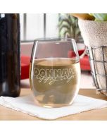 Personalized 'Sippy Cup' Stemless Wine Glass