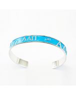 Alpha Delta Pi Light Blue Bangle Bracelet