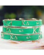 Kappa Delta Green Bangle Bracelet
