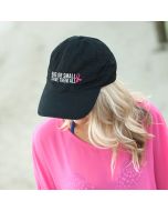 Pink Ribbon Save Them All Black Baseball Cap Hat for Breast Cancer Awareness