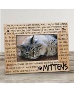 Personalized Cat Memorial Picture Frame