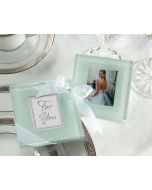 Frosted Glass Photo Coasters Favors