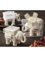 Ivory Elephant Placecard Holder Tealight Candle Favor