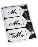 Mr. and Mrs. Honeymoon Luggage Tag Gift Set