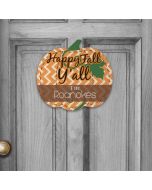 Personalized Pumpkin Wall Plaque Happy Fall Y'all