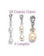 Custom Swarovski Crystal and Pearl Earrings