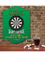 Personalized Dart Lounge Wall Plaque Sign