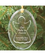 Our Baby In Heaven Personalized Christmas Tree Ornament