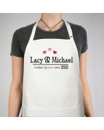 Couples Name Cookin Up Love Personalized Apron