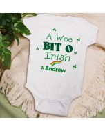 A Wee Bit O Irish Personalized Baby Onesie Bodysuit