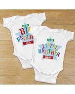 Big, Middle or Little Brother Personalized Baby Onesie or Shirt