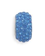 Blue Swarovski Crystal Euro Bead