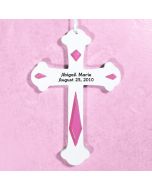 Personalized Baby Wall Cross in Pink or Blue