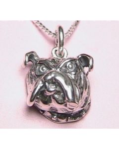 Bulldog Sterling Silver Necklace