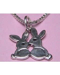 Bunnies Sterling Silver Necklace