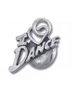 I Love Dance Sterling Silver Charm