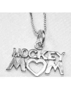 Sterling Silver Hockey Mom Necklace