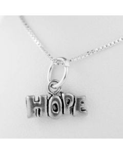 Silver Inspirational Hope Necklace