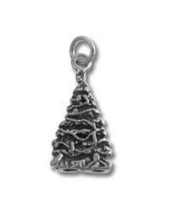 Christmas Tree with Presents Sterling Silver Charm