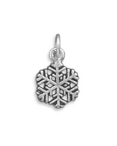 Snowflake Sterling Silver Charm