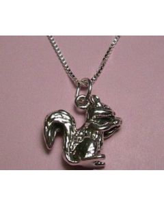 Squirrel Sterling Silver Necklace