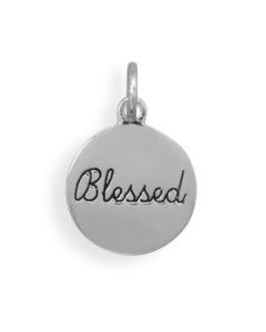 Sterling Silver Blessed Charm