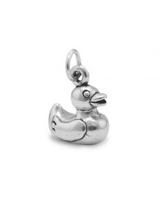 Sterling Silver 3D Rubber Ducky Charm
