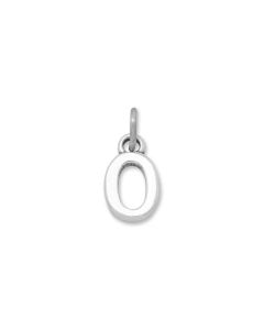Sterling Silver Number 0 Charm