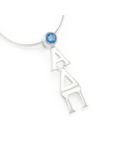 Alpha Delta Pi Swarovski Crystal Lavalier Pendant for Necklace