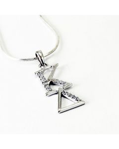Kappa Delta Diamond Lavalier Pendant