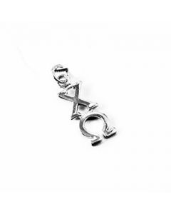 Sterling Silver Chi Omega Lavaliere Charm