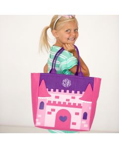 Monogrammed Princess Castle Tote Bag