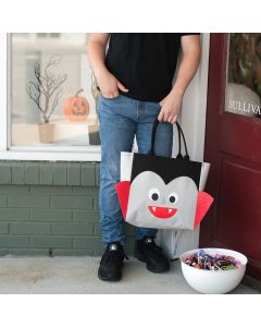 Personalized Halloween Vampire Trick-or-Treat Tote Bag