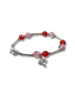 Valentine's Day Swarovski Crystal Heart Bracelet