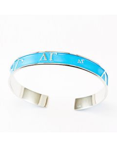 Delta Gamma Light Blue Bangle Bracelet