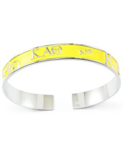 Kappa Alpha Theta Yellow Bangle Bracelet