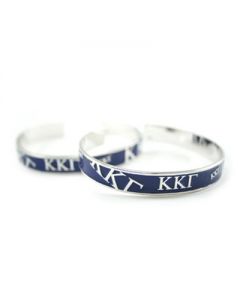 Kappa Kappa Gamma Dark Blue Bangle Bracelet