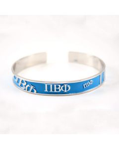 Pi Beta Phi Blue Bangle Bracelet