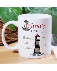 My Crew Personalized Nautical Coffee Mug