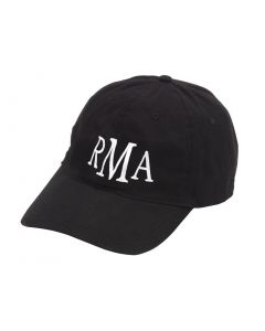 Black Monogrammed Baseball Cap Hat