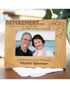 Congratulations on Your Retirement Personalized Picture Frame