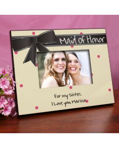 Personalized Bridesmaid or Maid of Honor Picture Frame